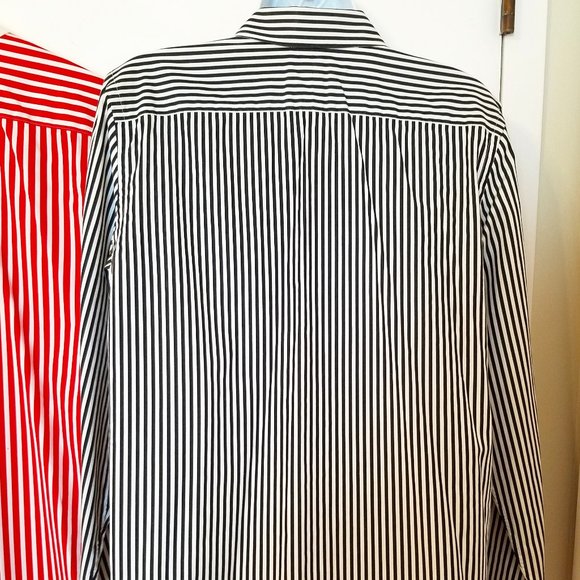 ๐ Lauren Ralph Lauren Red oxford OR Black crest , LG - Picture 3 of 9